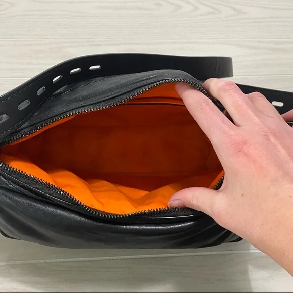 Rag and Bone field puffer leather messenger bag - Picture 8 of 15